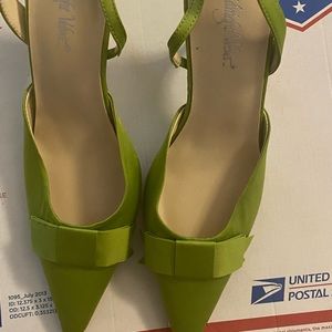 Lime Green Sling Back slightly worn